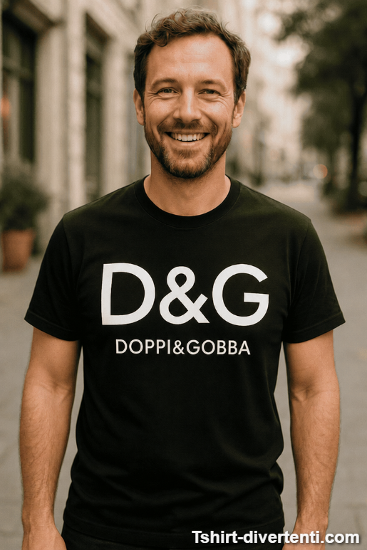 Maglietta divertente D&G per chi sgobba