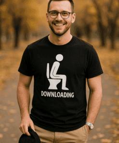 Maglietta divertente Downloading