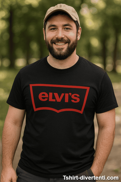 Maglietta divertente Elvis