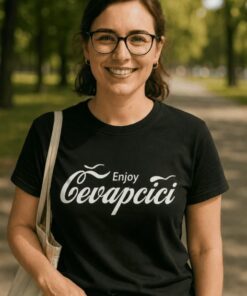 Maglietta divertente Enjoy Cevapcici
