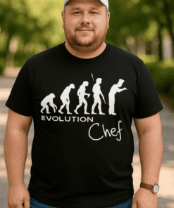 Maglietta divertente evolution chef
