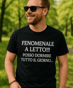 Maglietta divertente fenomenale a letto