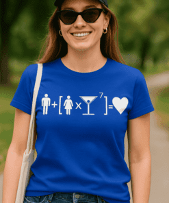 Maglietta divertente formula dell'amore