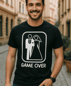 Maglietta divertente Game Over