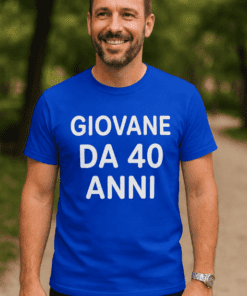 Maglietta divertente giovane da 40 anni