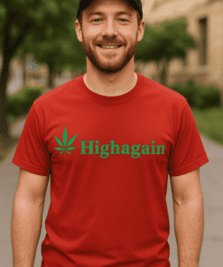 Maglietta divertente Highagain