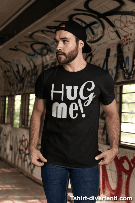 Maglietta divertente HUG me