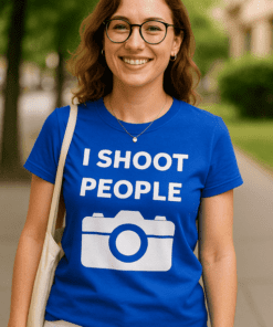 Maglietta divertente I shoot people