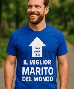 Maglietta divertente il miglior marito del mondo