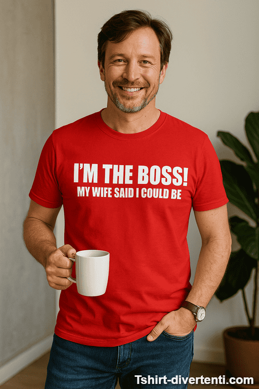 Maglietta divertente I'm the boss