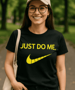 Maglietta divertente Just do me sorriso