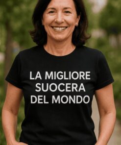 Maglietta divertente la migliore suocera del mondo