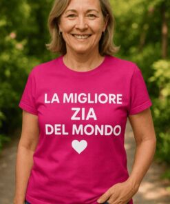 Maglietta divertente la migliore zia del mondo