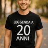 Maglietta divertente leggenda a 20 anni