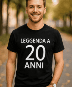 Maglietta divertente leggenda a 20 anni