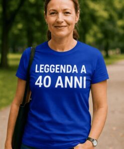 Maglietta divertente leggenda a 40 anni