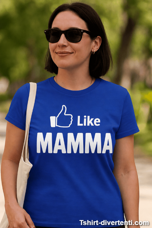 Maglietta divertente Like mamma