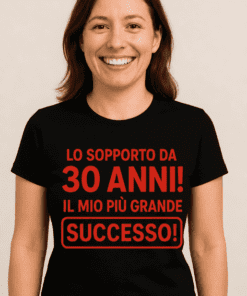 Maglietta divertente lo sopporto da 30 anni