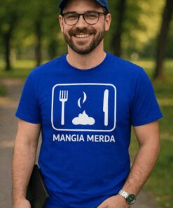 Maglietta divertente mangia merda