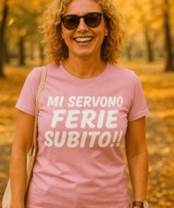 Maglietta divertente mi servono ferie subito