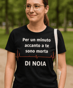 Maglietta divertente morta di noia