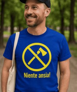 Maglietta divertente niente ansia