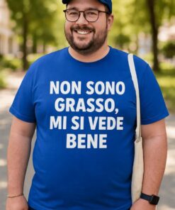 Maglietta divertente non sono grasso
