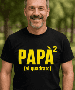 Maglietta divertente papà al quadrato