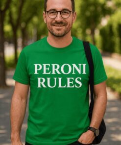 Maglietta divertente Peroni rules