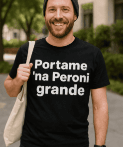 Maglietta divertente portami una Peroni grande