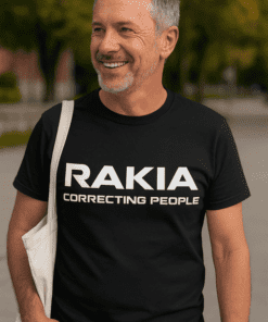 Maglietta divertente Rakia correcting people