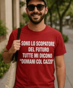 Maglietta divertente scopatore del futuro