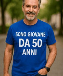 Maglietta divertente sono giovane da 50 anni