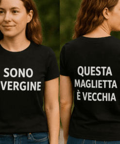 Maglietta divertente sono vergine questa è vecchia