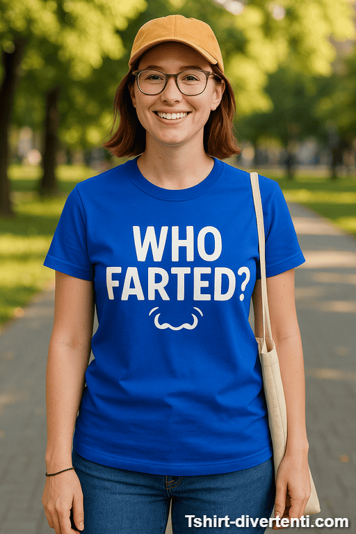 Maglietta divertente who farted