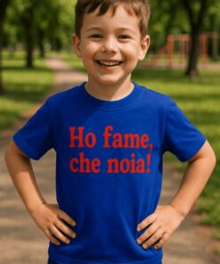 Maglietta per bambini ho fame che noia