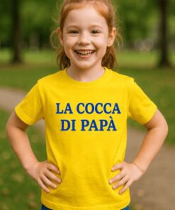Maglietta per bambini la cocca di papà