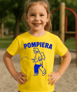 Maglietta per bambini pompiera