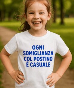 Maglietta per bambini somiglianza col postino casuale