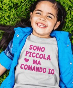 Maglietta per bambini sono piccola ma comando io