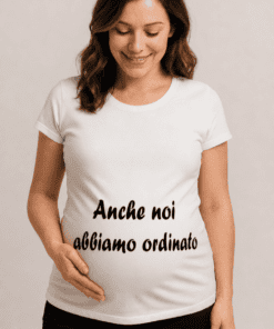 Maglietta premaman anche noi abbiamo ordinato