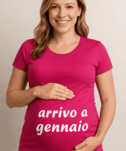 Maglietta premaman arrivo a gennaio