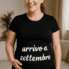 Maglietta premaman arrivo a settembre