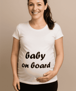 Maglietta premaman baby on board