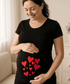 Maglietta premaman cuori
