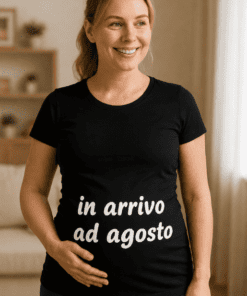 Maglietta premaman in arrivo ad agosto