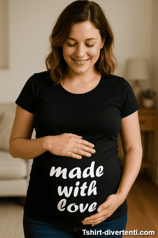 Maglietta premaman made with love