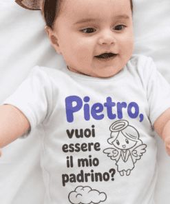 Body divertente futuro padrino con nome a scelta
