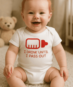 Body divertente I drink until I pass out