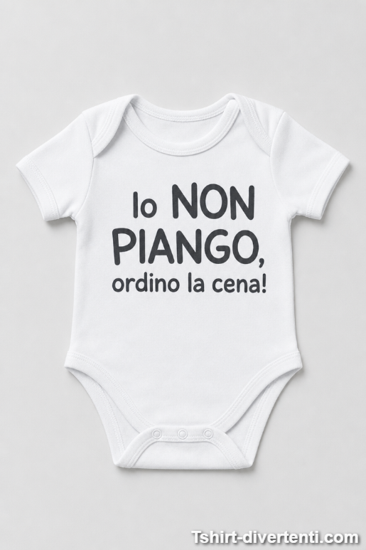 Body divertente non piango ordino la cena